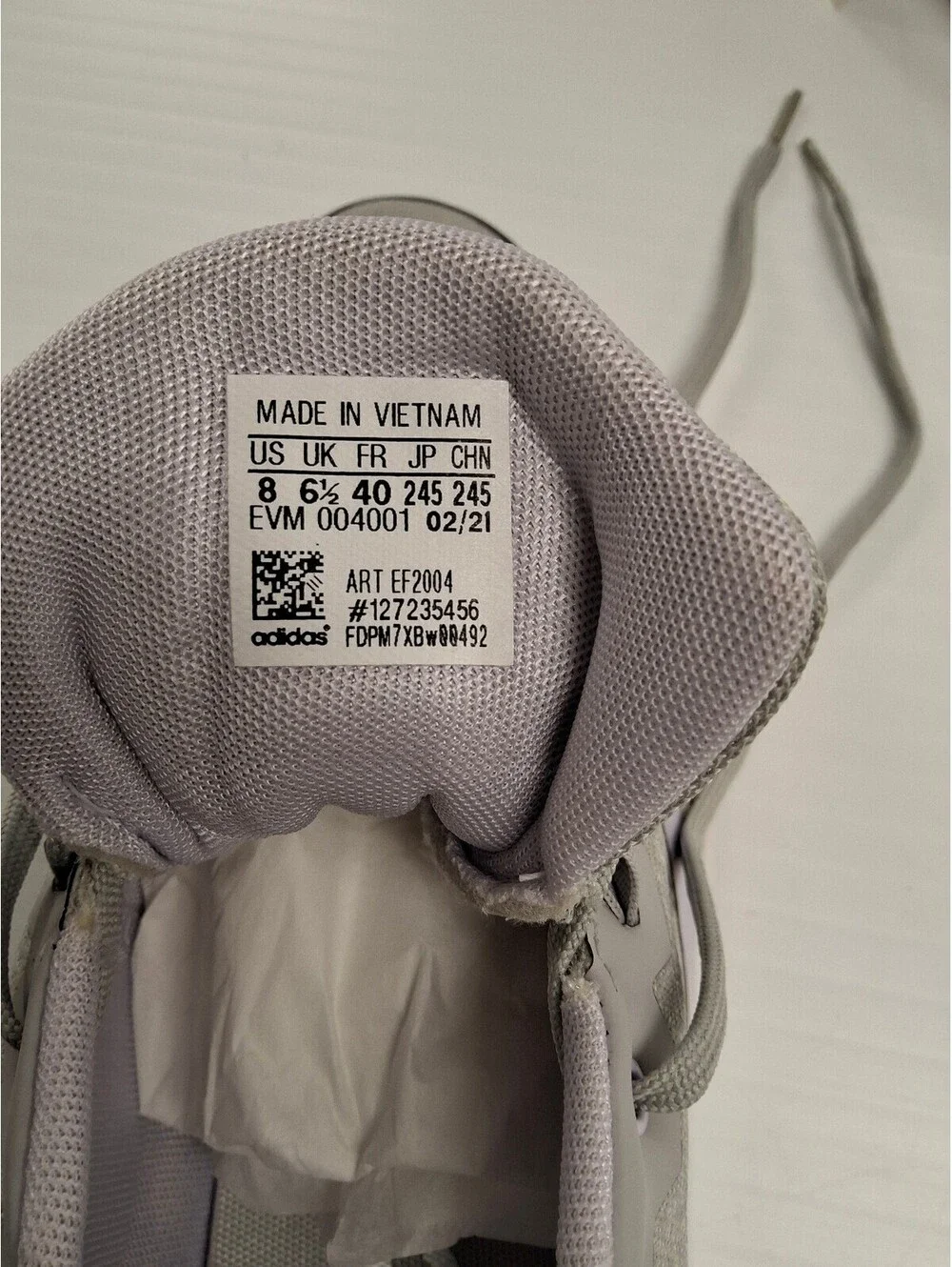 Adidas Bounce Gray Athletic Sneakers Size 8